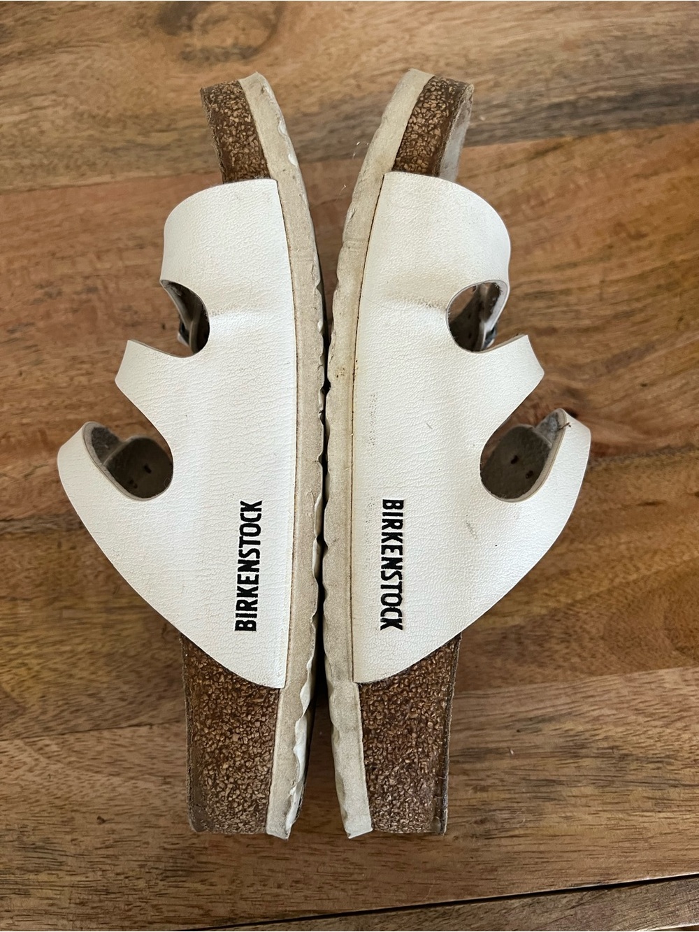 Birkenstock Florida Birko-Flor White Sandals Size 37 L 7-7.5 Regular Wide - Picture 7 of 15
